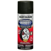 Black, Rust-Oleum Automotive High Performance Wheel Matte Spray Paint-248928, 11 oz, 6 Pack