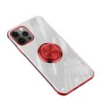 thumbnail image 1 of EGNMCR Phone Case For 12 Pro Max Clear Ultra Slim Soft Electroplated Frame Case Ring Stand Protective Cover, 1 of 2