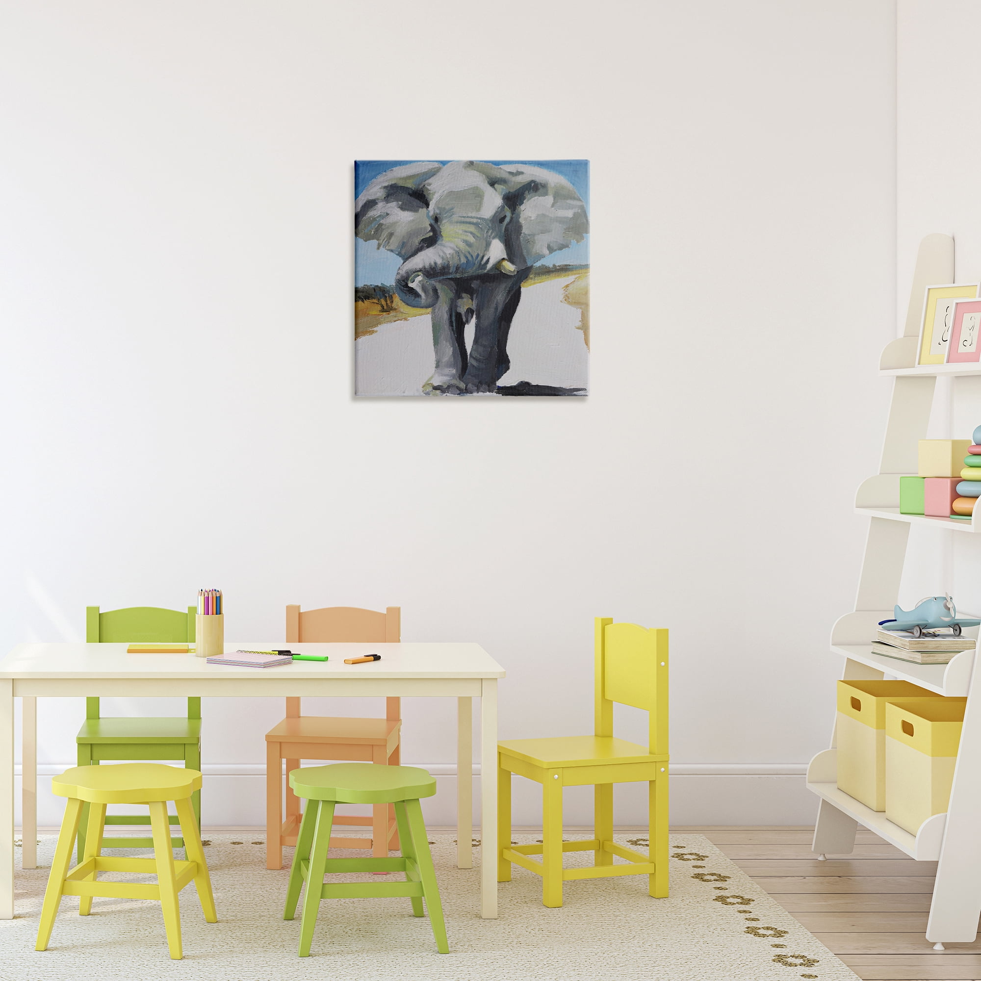 Stupell Industries Majestic Elephant on Path Canvas Wall Art, design by Violeta Vollmer