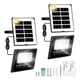 thumbnail image 1 of 2pz Lámpara Solar Exterior Con Reflectores Led Para Jardín Xtellar negro, 1 of 3