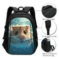 thumbnail image 3 of Daiia Cute Swimming Guinea Pig Pattern USB Charging Backpack for Men and Women, Anti-Theft Backpack,Travel Backpack,School Backpack,College Backpack,Laptop Backpack, 3 of 7