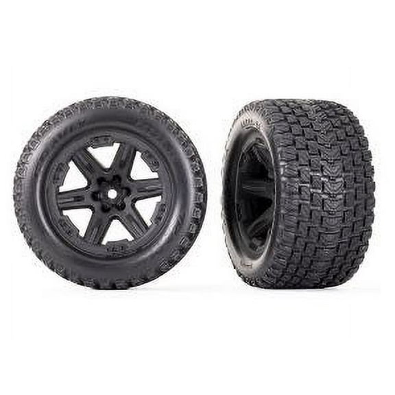 TRA6764 Traxxas T&W RXT Black 2.8/GRAVIX TIRE TRA6764