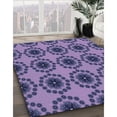 thumbnail image 2 of Ahgly Company Indoor Rectangle Patterned Purple Mimosa Purple Area Rugs, 2' x 4', 2 of 6