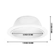 thumbnail image 3 of [12-Pack] PROCURU 6" Metal Recessed Can Light Trim Cover, Step Baffle with Ring, White, 3 of 5
