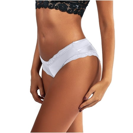 

Idoravan Women s Underwear Clearance Women Sexy Soild Lace Low Waisted G-String Panties Briefs Underwear Bikini