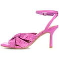 thumbnail image 2 of Journee Womens Naommi Open Toe Mid Stiletto Sandals, 2 of 9