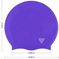 thumbnail image 5 of Trisens Extra Large Swimming Cap for Women and Men,Unisex Adults Silicone Swim Cap for Long Hair,Long Thick Curly,Dreadlocks,Dreadlocks Weaves Braids, 5 of 7