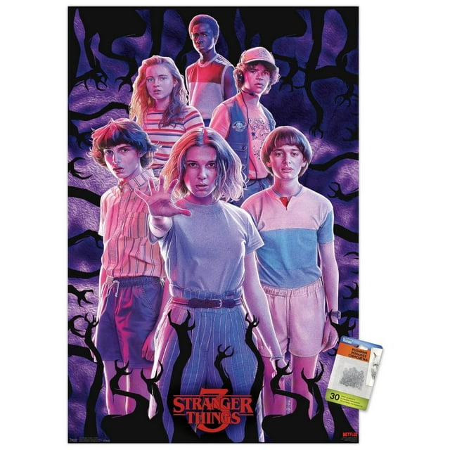 Netflix Stranger Things: Season 3 - Group Wall Poster, 14.725" x 22.375"