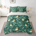thumbnail image 2 of Castle Fairy Teens Cute Brid Twin Bedding Sets,Chic Floral Flowers Bedding Comforter Set, 2 of 8