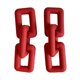 thumbnail image 1 of Pendientes de cadena gruesa Pendientes de cadena de eslabones multicolores Pendientes colgantes de cadena, 1 of 5