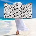 thumbnail image 5 of Uemuo Cute Panda Print Beach Towel for Women, Silver Fox Velvet Beach Towel, Quick-Dry Beach Towel,Pool Bath Beach Beach Towel Adult Blanket 27.5x55in, 5 of 6