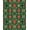 Green, Pattern 6, variant on ODIKA 2x3 Machine Washable Non-Slip Area Rug, Festive Trickster Entrance Trap Illusion Magical High Traffic Rug, Red, 641806