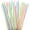 Color Stripes, variant on ANHXN Clear Plastic Boba Straws, Disposable Smoothie Straws for Bubble Tea, Shakes, Popping Pearls