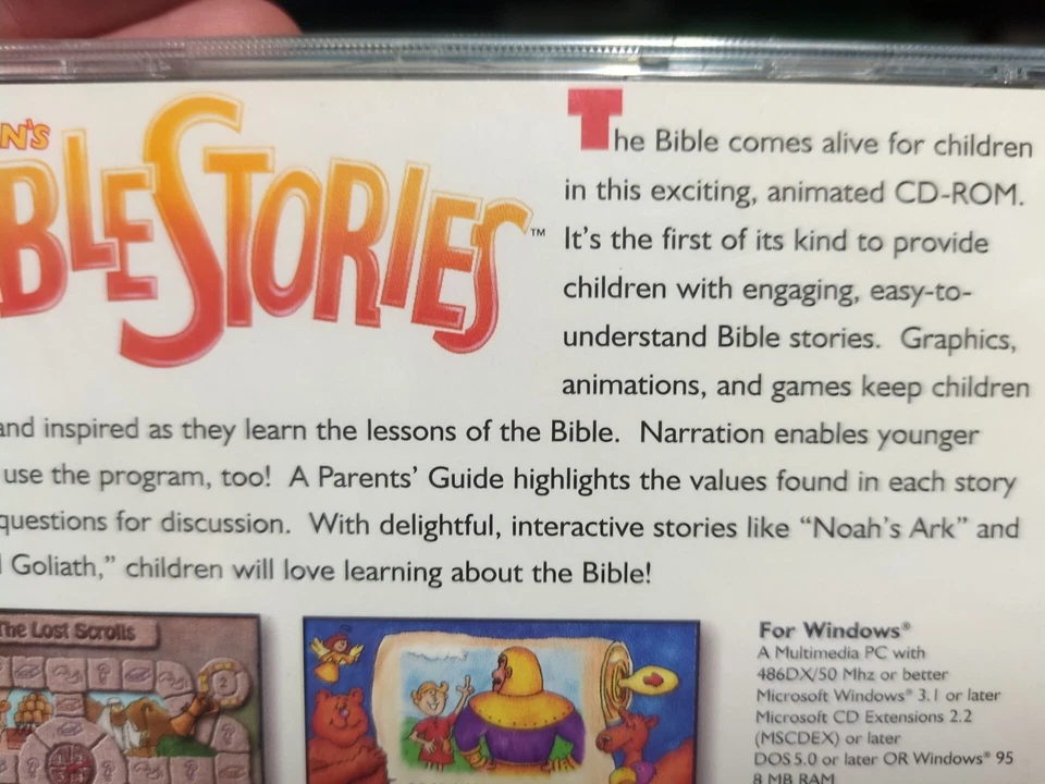 BUTTERFLY- Children’S Bible Stories Compton'S New Media Win/Mac Cd-Rom 1996