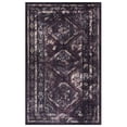 thumbnail image 2 of 5x8 Foldable Area Rug, Polyester, Black & Burgundy / Enhances Living Room Ambiance, 2 of 5