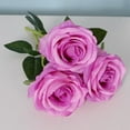 thumbnail image 5 of Artificial Roses 10.6"Tall Silk Rose Single Branch Rose,One Flower Bobo Ball Rose,Multicolor Rose DIY Decorative Rose Wedding Valentines Day Party Garden Decoration Props Imitation Rose Gift, 5 of 6
