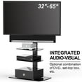 FITUEYES Floor TV Stand with Swivel Mount for 32 to 65 inch TV Tempered