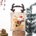 thumbnail image 4 of RV Bolsa de regalo de navidad lindo muñeco de nieve alce bordado bolsa de regalo ciervo cuerno bolsillo bolsa de dulces 28.5 * 15 cm brillar Electrónica, 4 of 5