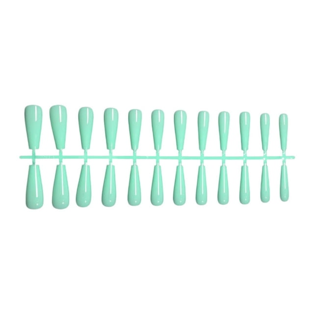 Fake Nail Set French Style Scratch Resistant Press-on Fingernails Full Cover Removable Trimble Adjustable Manicure Stickers Type 18