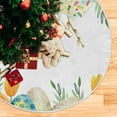 thumbnail image 5 of FMSHPON Easter Eggs Flower Xmas Christmas Tree Skirt Stand Mat for Holiday Party Decoration Indoor Outdoor 48 inches, 5 of 6