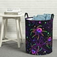 thumbnail image 6 of Susaid Multi-colored Spiders Print Waterproof Oxford Cloth Storage Circular Laundry Hamper BasketCapacity for Home-Small, 6 of 6
