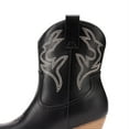 thumbnail image 3 of DREAM PAIRS Women's Cowboy Cowgirl Boots Embroidered Stitched Short Western Boots Low Chunky Heel Pointed Toe Ankle Booties, 3 of 6
