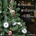 thumbnail image 4 of CAPHAUS 9 Feet Premium Pre-Hinged Dunhill Fir Full Artificial Green Christmas Tree, w/ 4,026 Branch Tips, Includes Metal Stand, Fake Xmas Tree for Indoor Home, Office, Party, Holiday Decoration, 4 of 8