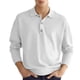 thumbnail image 1 of Top informal para hombre, cuello vuelto, botón frontal, manga larga, transpirable, Top de ajuste informal para hombre para otoño, 1 of 6