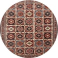 thumbnail image 1 of Ahgly Company Indoor Round Traditional Saffron Red Persian Area Rugs, 3' Round, 1 of 6