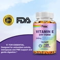 thumbnail image 5 of Vitamin E Capsules 268mg - Supports Heart, Skin, Eye, and Immune Health, Antioxidant - 120 Count, 5 of 7