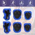 thumbnail image 5 of Motoforti 6pcs Cycling Wrist Support Guard Elbow Knee Pads Green Bike Riding Protective Blue, 5 of 7
