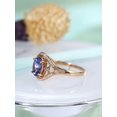 thumbnail image 6 of HeartsAndYou 2ct Natural Blue Tanzanite Engagement Ring 14k SOLID Rose Gold Accent Solitaire, 6 of 9