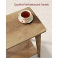thumbnail image 3 of VASAGLE 2-Tier Side Table, Small Rectangular End Table, Nightstand for Small Spaces, Living Room, Bedroom, Brown, 3 of 5