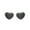 Black, variant on Teissuly Heart Shaped Sunglasses, Transparent Candy Color Frameless Heart Glasses For Party Favors