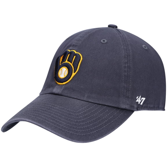 Men's '47 Navy Milwaukee Brewers Heritage Clean Up Adjustable Hat