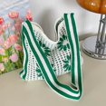 thumbnail image 3 of Hsqqdc Woven Flower Shoulder Bag, Large Capacity Knitted Hollow Tote for Summer Beach, 3 of 7
