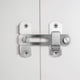 thumbnail image 4 of Pestillos para puerta de granero CHAO 4 paquetes acero inoxidable níquel cepillado 3.93 x 2.75, 4 of 5