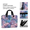 thumbnail image 4 of FORMRS 16" Laptop Bag Carrying Sleeve Case with Handle Travel Shoulder Briefcase, Pink Marble Pattern, 4 of 8