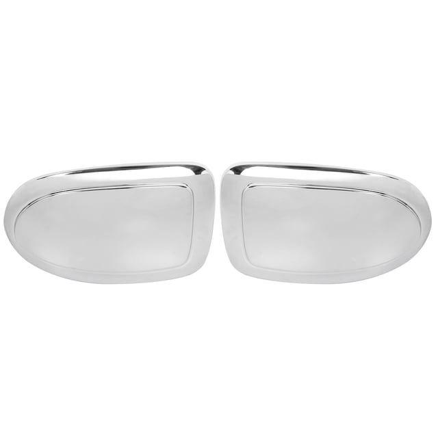 Par Plateado Coche Retrovisor Espejo Ala Espejo Cobertura Tapa