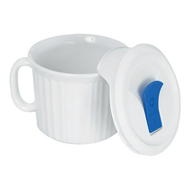 Corningware 20-Ounce Oven Safe Meal Mug with Vented Lid, French