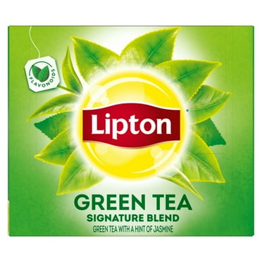 Lipton 100% Natural Hot Green Tea Bags with Hint of Jasmine 100 Ct - 5 Per Case