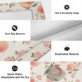 thumbnail image 6 of Peach Outdoor Rug for Patio/Deck/Porch, Non-Slip Large Area Rug 4 x 6 Ft, Spring Floral Green Leaf Botanical Pink Fruit Rustic Indoor Outdoor Rugs Washable Area Rugs, Camping Rug Carpet Runner, 6 of 8