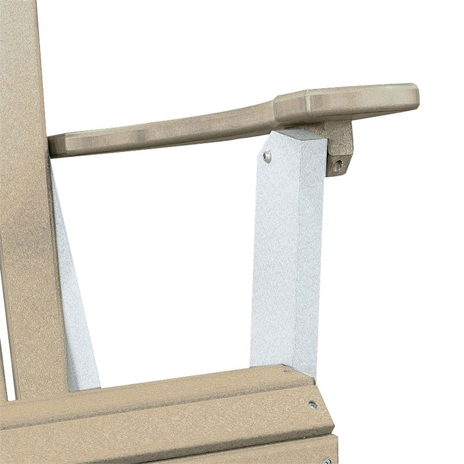 Furniture Classics Model 519BBK Fan Back Folding Adirondack Chair in Blue with a Black Base