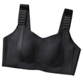 thumbnail image 5 of Plus Wireless Minimizer Bra for Women, Full Coverage Supportive Comfort Bra, Adjustable Wide Shoulder Straps Design | VerBelle,Black 2XL, 5 of 6