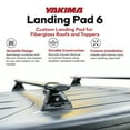thumbnail image 3 of YAKIMA Landing Pad Tower Installation for Naked Rooftops, Black, Set of 2, 3 of 12