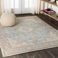 thumbnail image 4 of JONATHAN Y MODERN PERSIAN 3 x 5 Area Rug, Khilana Floral Medallion - Chambray Blue/Ivory, MDP305B-3, 4 of 11