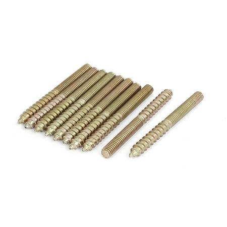 Uxcell M6 x 59mm Double Ended Threaded Self Tapping Wood Screw Rod Bar Bolt Stud (Best Screws For Studs)