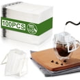 thumbnail image 1 of Bolsas de papel de filtro de café portátiles – bolsas de café para colgar, desechables, para acampar, mochileros, viajes, oficina, hogar, al aire libre, 1 of 4