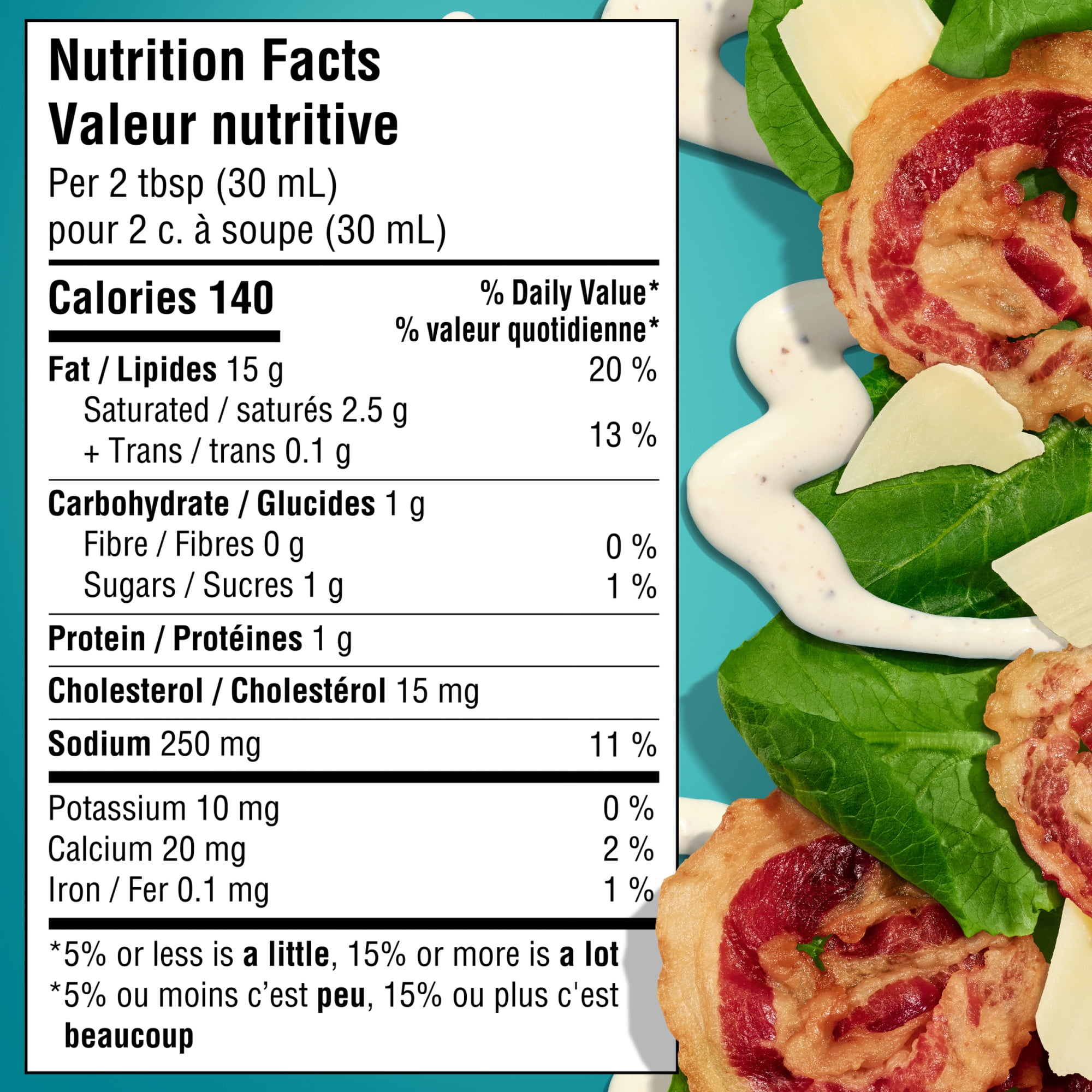 Vinaigrette César Avec Bacon, Bouteille KRAFT VIN. CESAR AVEC BACON 425 1