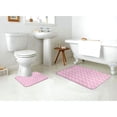 thumbnail image 4 of Yiaed Breast Cancer Awareness5 Print Bathroom Mat Set 2 Pieces Mat Anti-Skid Pad Ultra Soft and Absorbent Bathroom Bath Mat Contour Bath Rugs for Toilet Base, 4 of 6